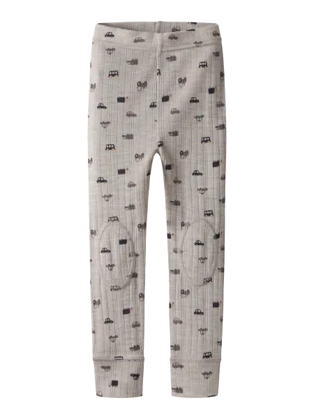 Hovedbilde Name It Wang small cars AOP ull leggings til barn ...