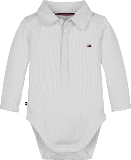Hovedbilde Tommy Hilfiger Baby Rib kragebody - white