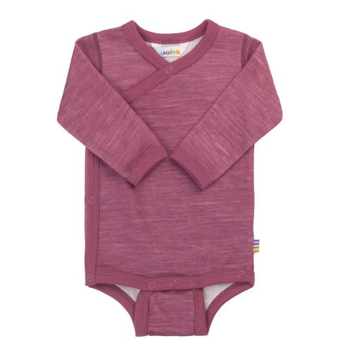 Joha Solid ull/bambus omslagsbody - bordeaux
