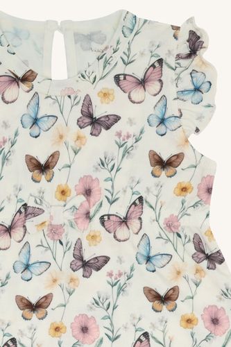 Hust & Claire Milu Butterfly bambus sommerdrakt - ivory