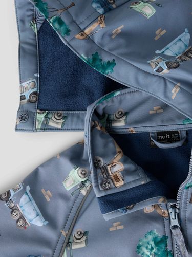 Name It Malfa work Softshelldress til barn - flint stone