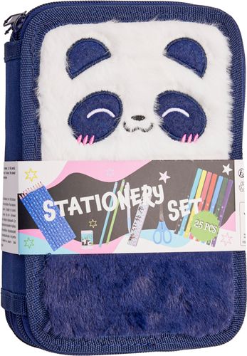 Dobbelt penal med innhold - panda