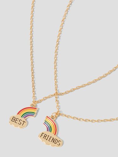 Name It 2-pk vennskapssmykke - gold/rainbow