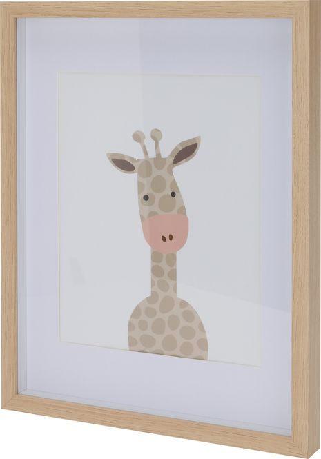 Hovedbilde Bilde i treramme - giraff
