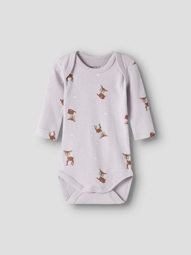 Name It 3-pk Deer body til baby - lilac marble