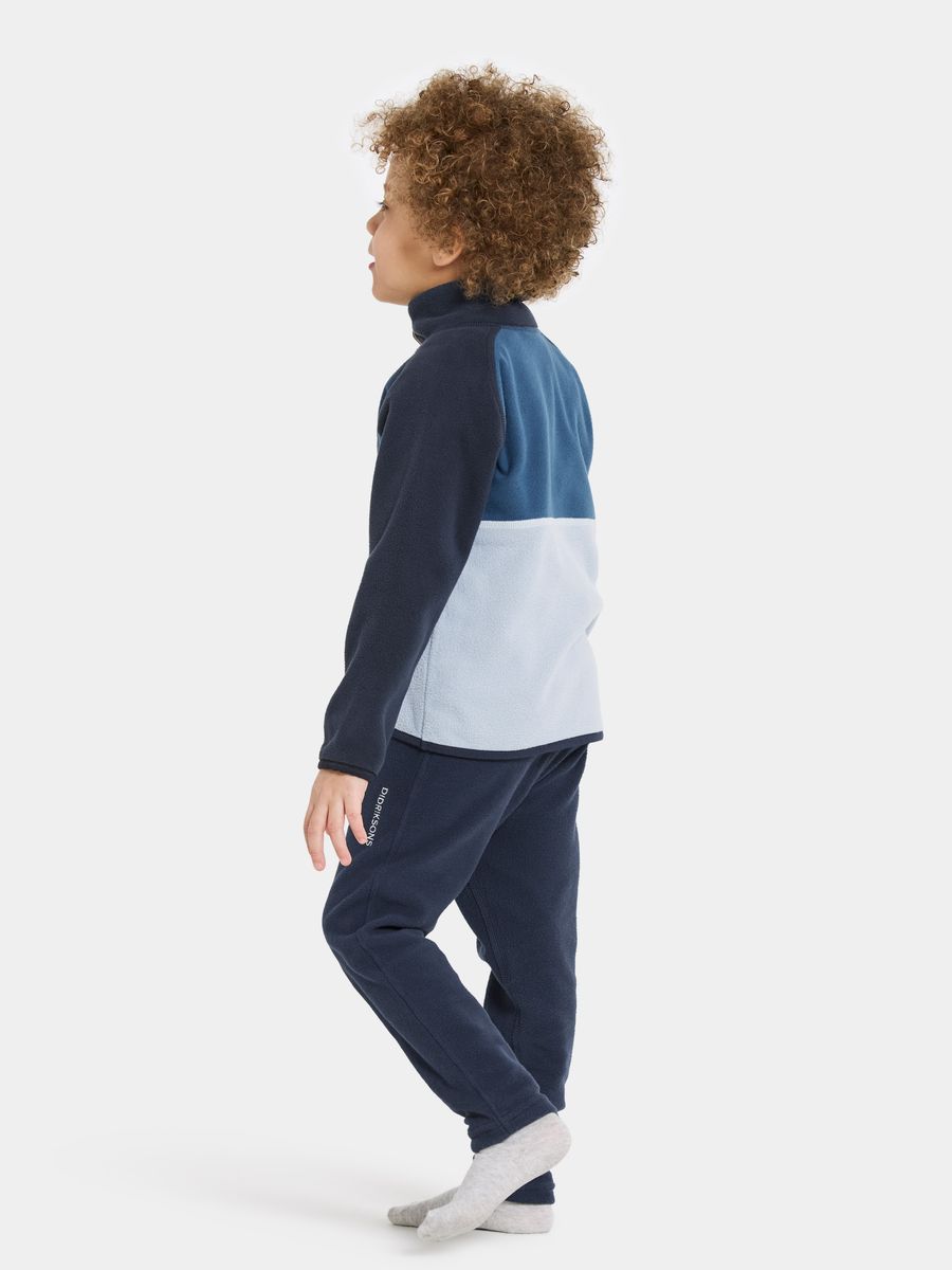 Didriksons Monte Half Button fleecegenser til barn - cloud blue