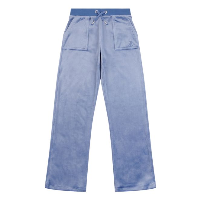 Hovedbilde Juicy Couture Tonal Embro Velour Wide leg - grey ...