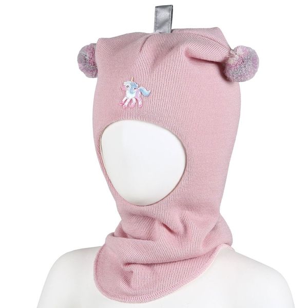 Hovedbilde Kivat ull balaclava Enhjørning med dusker - lys ...