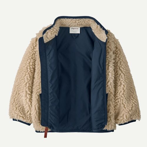 Patagonia Baby Retro-X® Fleece Jacket, Dark Natural w/New Navy