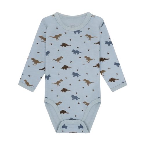 Hust & Claire Baloo Dino ull/bambus body - baby blue