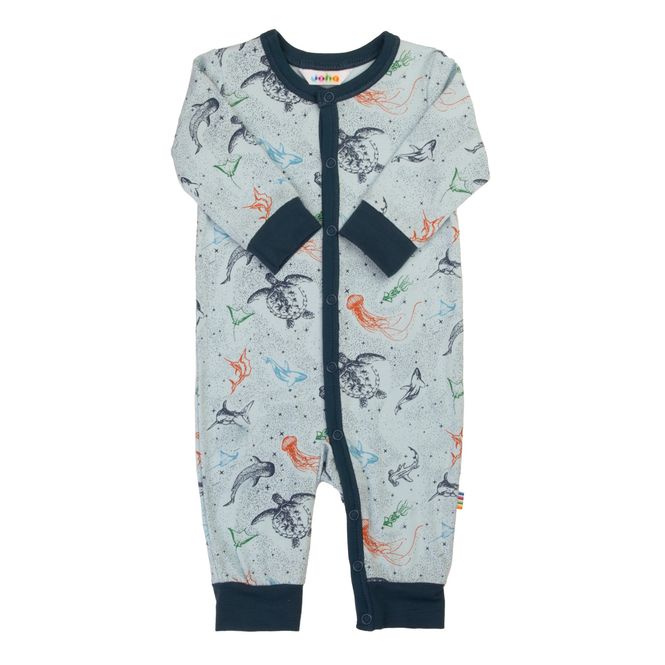 Hovedbilde Joha Sea animals bambus heldress pysjamas - blå