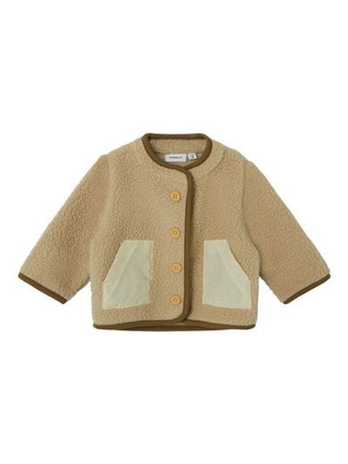 Hovedbilde Name It Nomo Teddyjakke baby - oxford tan