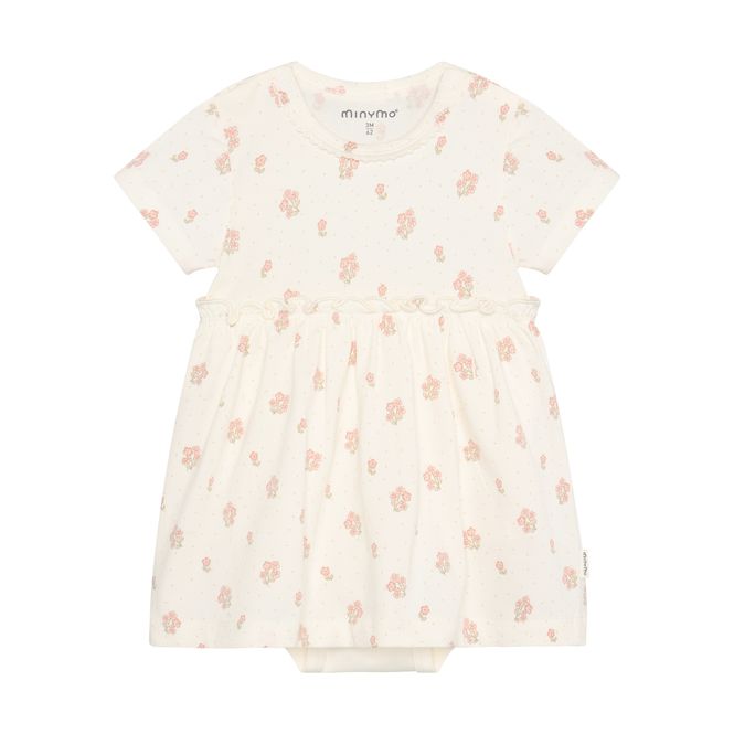 Hovedbilde Minymo Kjole med body til baby - vanilla ice