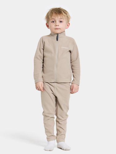 Didriksons Monte fleecejakke med zip - beach beige