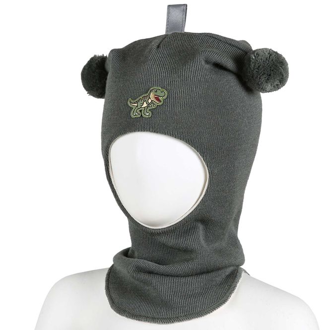 Hovedbilde Kivat ull balaclava Dinosaur - mosegrønn