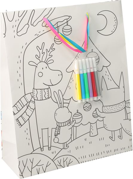 Hovedbilde DIY Julegavepose - reinsdyr