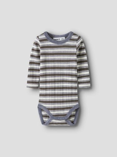 Name It Wang ull Stripe body til baby - morel / folkstone gray