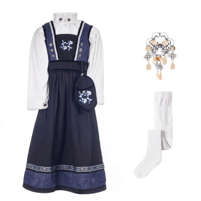 Hovedbilde Pakkedeal - Salto Kristin Festdrakt til pike - ...