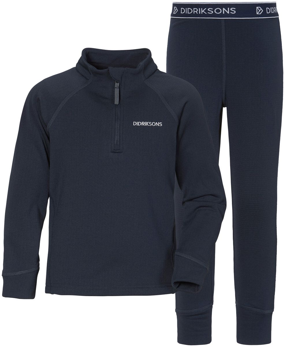 Didriksons Jadis Fleecesett til barn - navy