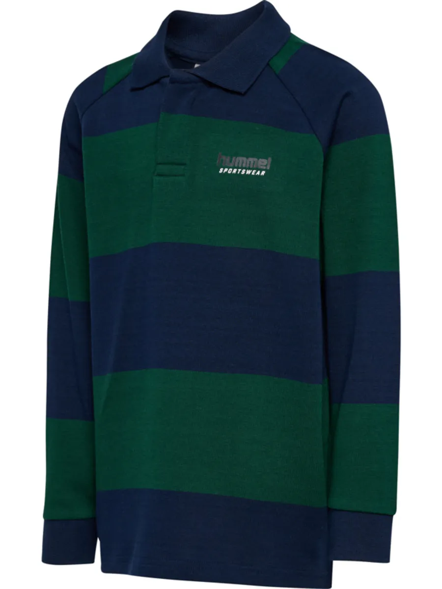 Hummel Loose Striped Polo til barn - dress blues