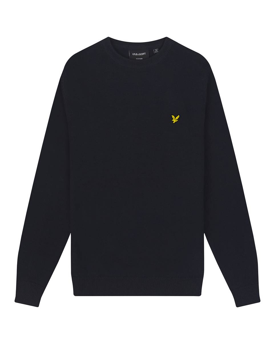 Lyle & Scott Cotton Crew Neck genser - dark navy