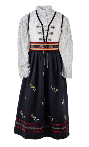 Salto Silja bluse til festdrakt - blomstret 
