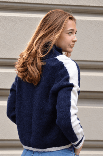 Vilje & Ve Lyra ull cardigan - deep navy