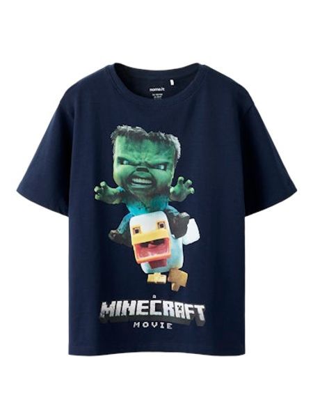 Hovedbilde Name It Nif Minecraft t-skjorte til junior - navy ...