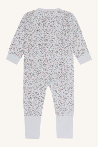 Hust & Claire Manu Tiny ull/bambus heldress - a bit blue