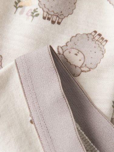 Name It Wup ull/bomull legging baby - peyote melange sheep