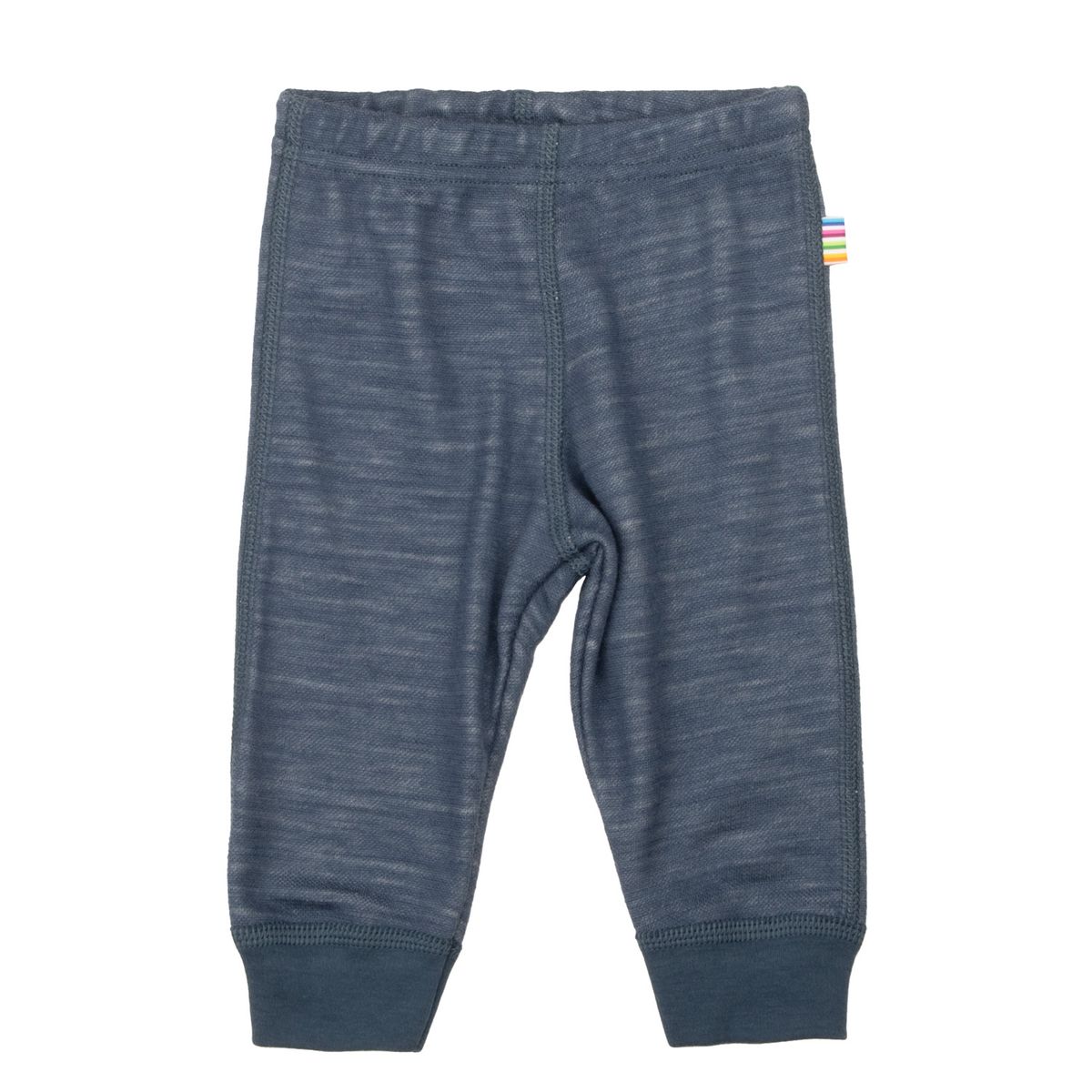 Joha Propeller ull/bambus leggings  - ensfarget blå