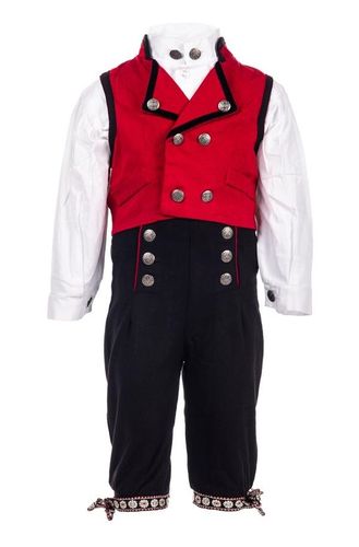 Salto Festdrakt til baby gutt - rød