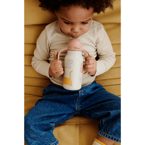 Liewood Kimmie vannflaske 250ml - Cats and Dogs / Sandy