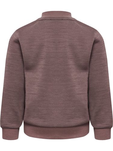 Hummel Bee Mini ull/bomull zip jakke - twilight mauve