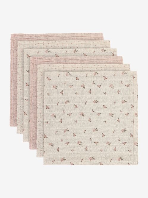 Hovedbilde Pippi 6-pk muslinkluter - shadow gray