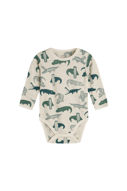 Hovedbilde Hust & Claire Birk ull/silke body - wheat melange