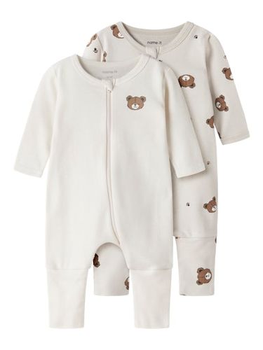 Name It Bear 2-pk pysjamas til baby - pumice stone