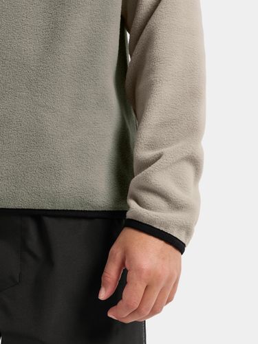 Didriksons Yokto Half button Fleecegenser til junior - wilted leaf