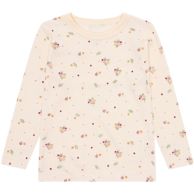 Hovedbilde Hust & Claire Awo Flora ull trøye - off white