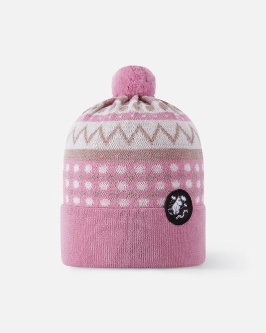 Hovedbilde Reima Moomin Flinga beanie til barn - grey pink