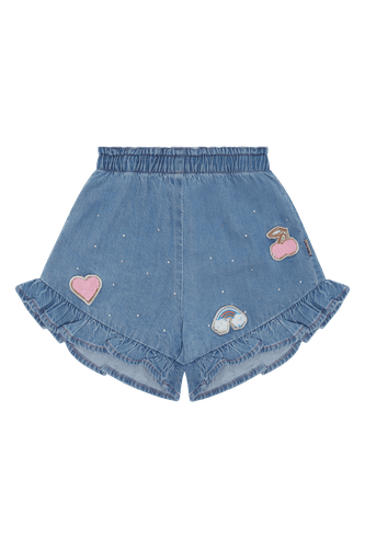 Hust & Claire Helena denimshorts til jente - blue denim