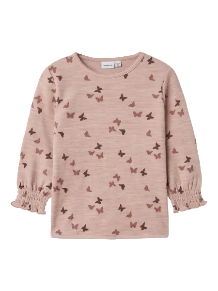 Hovedbilde Name It Wuppo Butterfly ull/bomull trøye til barn ...