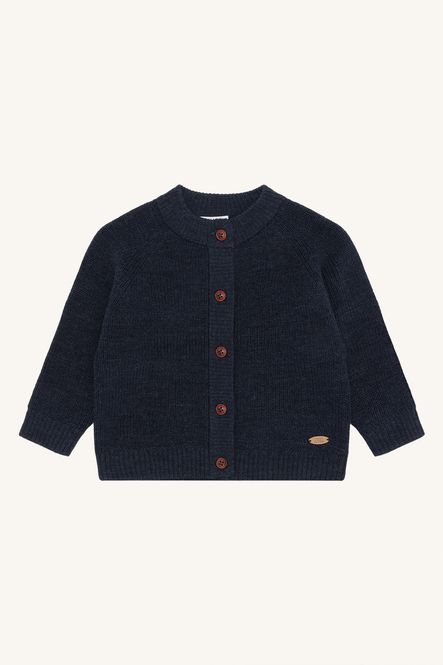 Hovedbilde Hust & Claire Curi Cardigan i ull til barn - navy