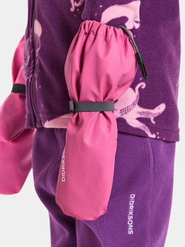 Didriksons Regnvotter med fleecefôr - sweet pink