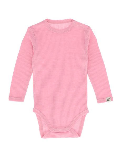 Hovedbilde Gullkorn Chalk ullbody til baby - tåkerosa