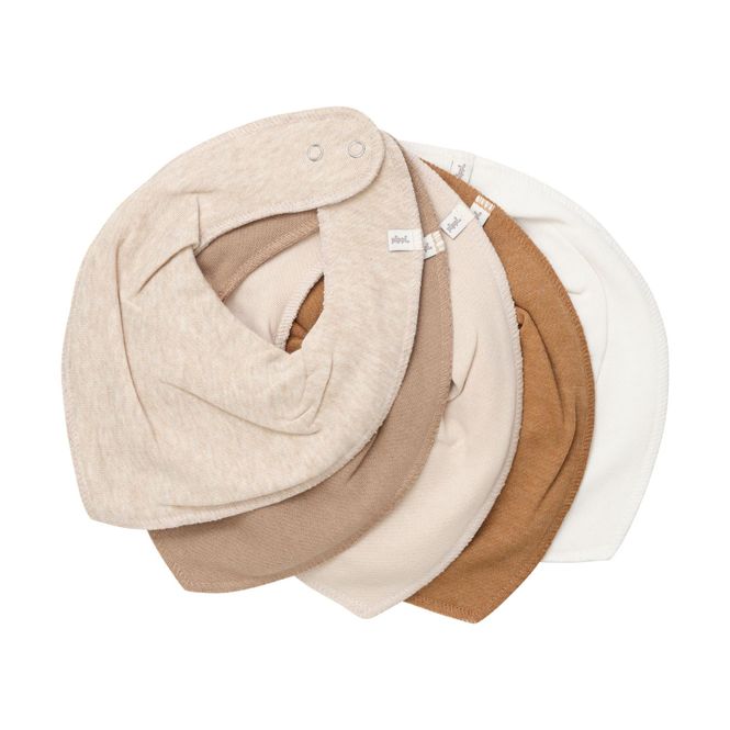 Hovedbilde Pippi 5-pk smekkeskjerf til baby - rainy day