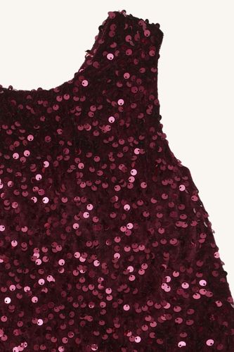 Hust & Claire Karoline Sequins kjole - teaberry