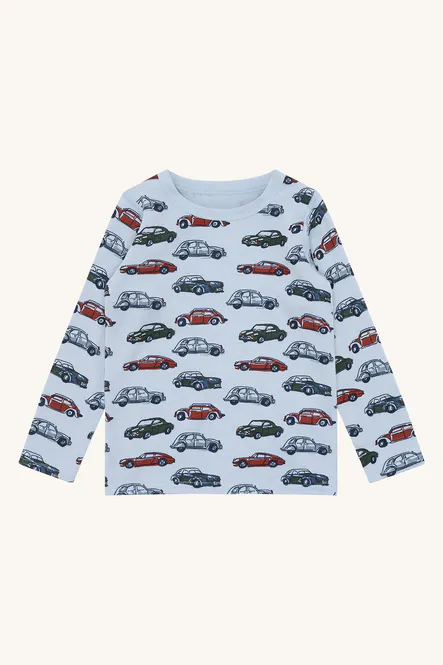 Hovedbilde Hust & Claire Awo Cars ull trøye - baby blue
