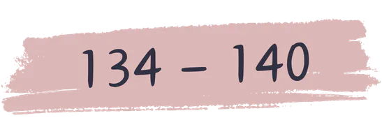 størrelse 134 til 140