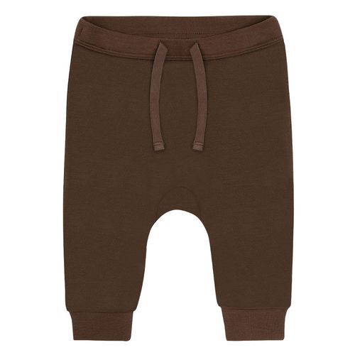 Hust & Claire Gaby ull/bambus joggebukse - chocolate